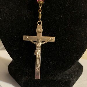 Classic Silver-Tone Crucifix Pendant Necklace - Women Jewelry